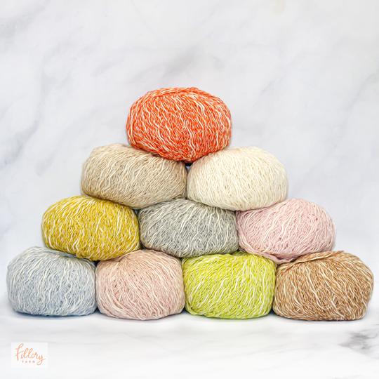 Fiesta Gracie Yarn, Color Innocence, Merino Wool/Silk/Cashmere