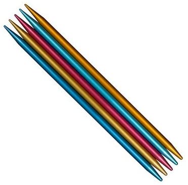 Double Point Aluminum Knitting Needles 7-Size 0/2mm 