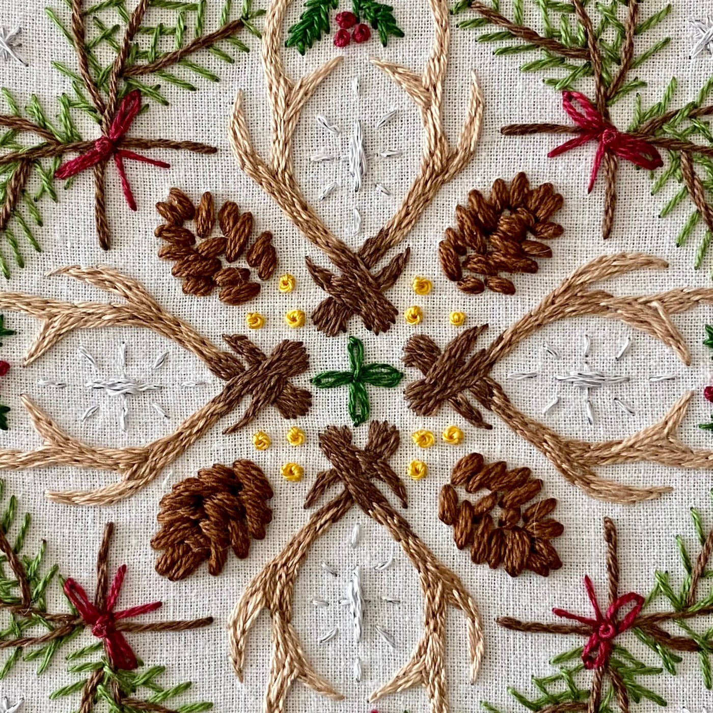 Stitches by Tiff Woodland Mandala Sampler Craft DIY Embroidery Kit