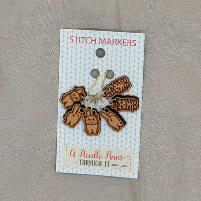 A Needle Runs Through It Stitch Markers