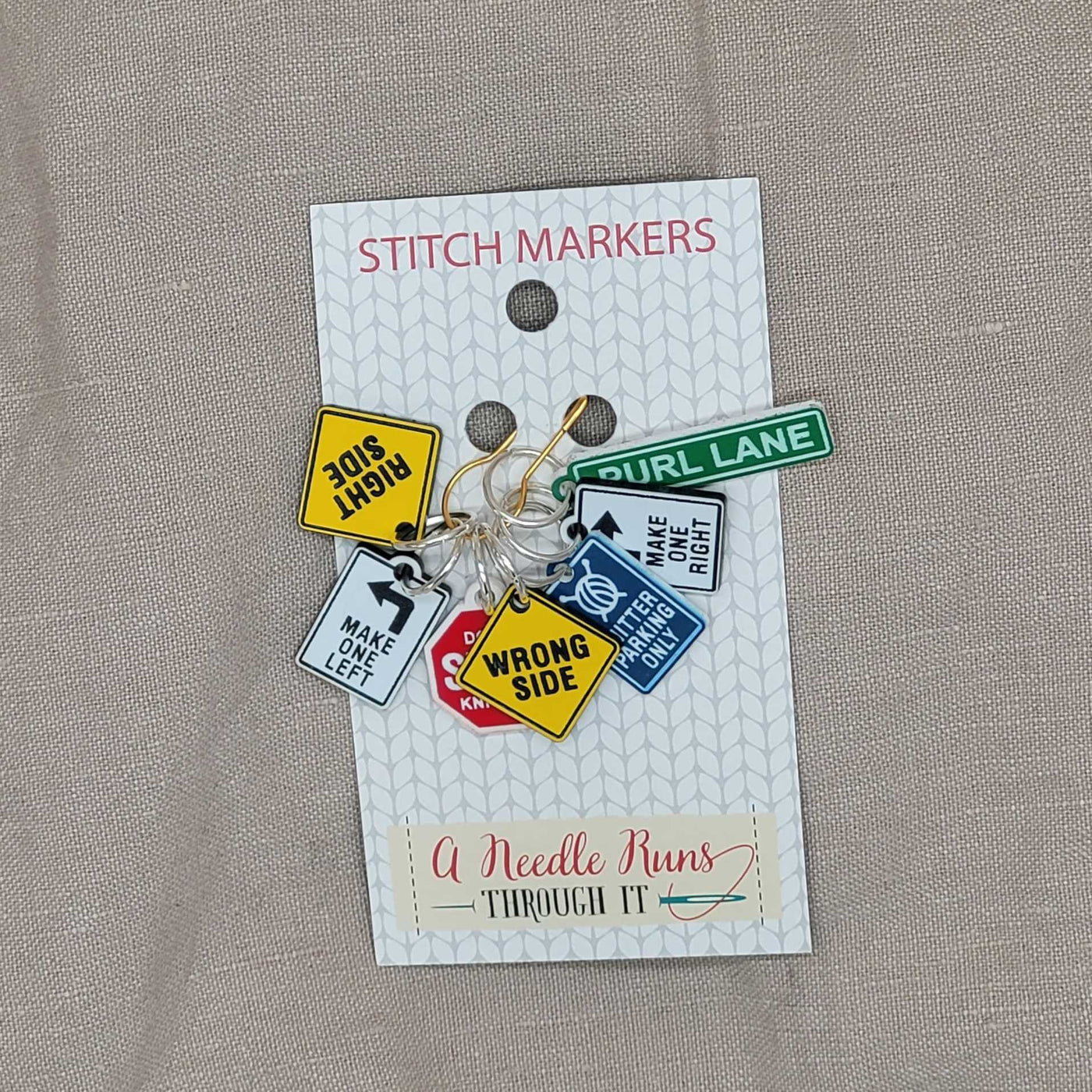 A Needle Runs Through It Stitch Markers
