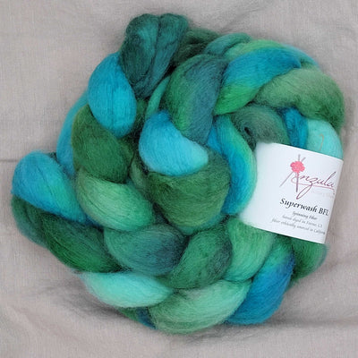 Anzula Superwash Blue Faced Leicester Roving Wool Fiber