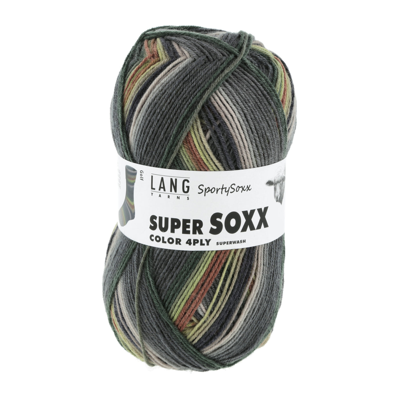 Lang Super Soxx Sporty Sox Fingering Wool Nylon Blend Knitting Yarn