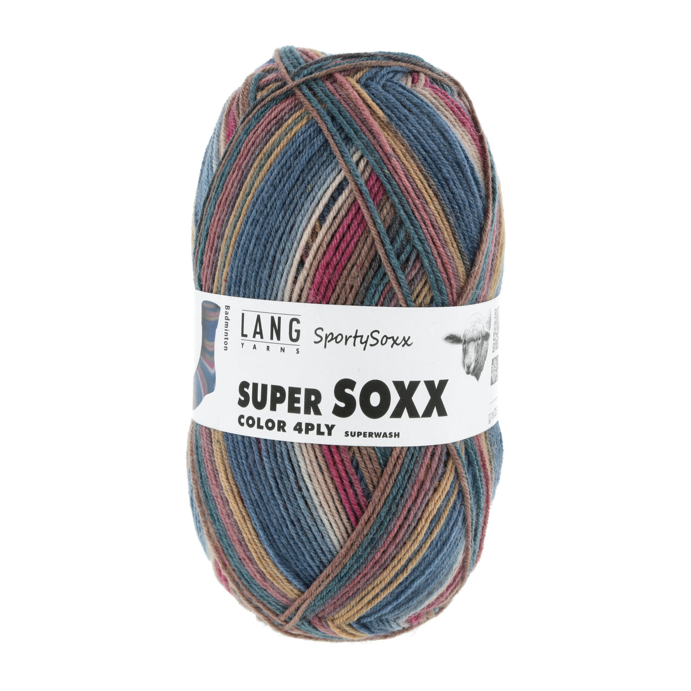 Lang Super Soxx Sporty Sox Fingering Wool Nylon Blend Knitting Yarn
