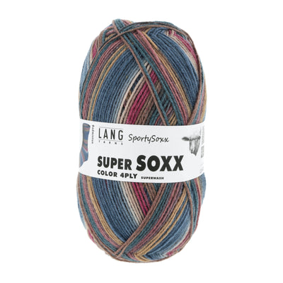 Lang Super Soxx Sporty Sox Fingering Wool Nylon Blend Knitting Yarn