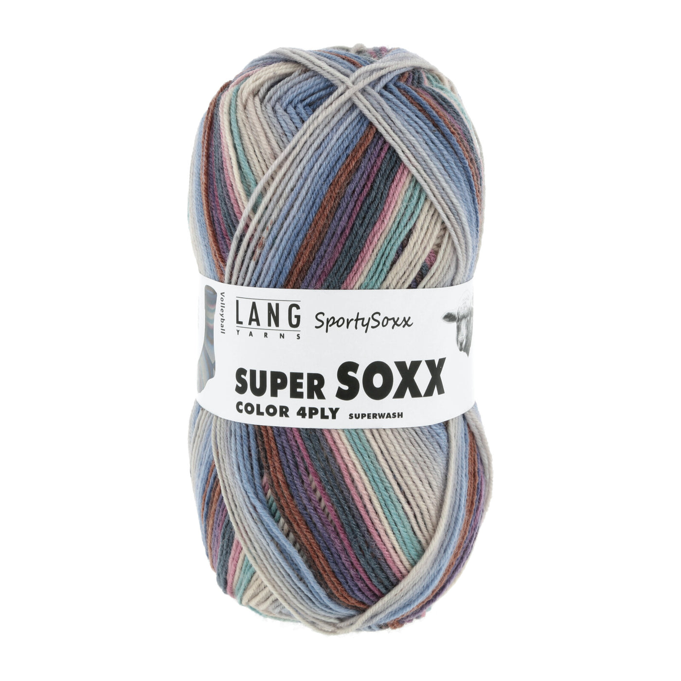 Lang Super Soxx Sporty Sox Fingering Wool Nylon Blend Knitting Yarn