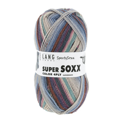 Lang Super Soxx Sporty Sox Fingering Wool Nylon Blend Knitting Yarn