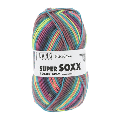 Lang Super Soxx Disco Soxx Fingering Wool Nylon Blend Knitting Yarn