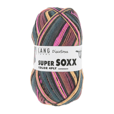 Lang Super Soxx Disco Soxx Fingering Wool Nylon Blend Knitting Yarn