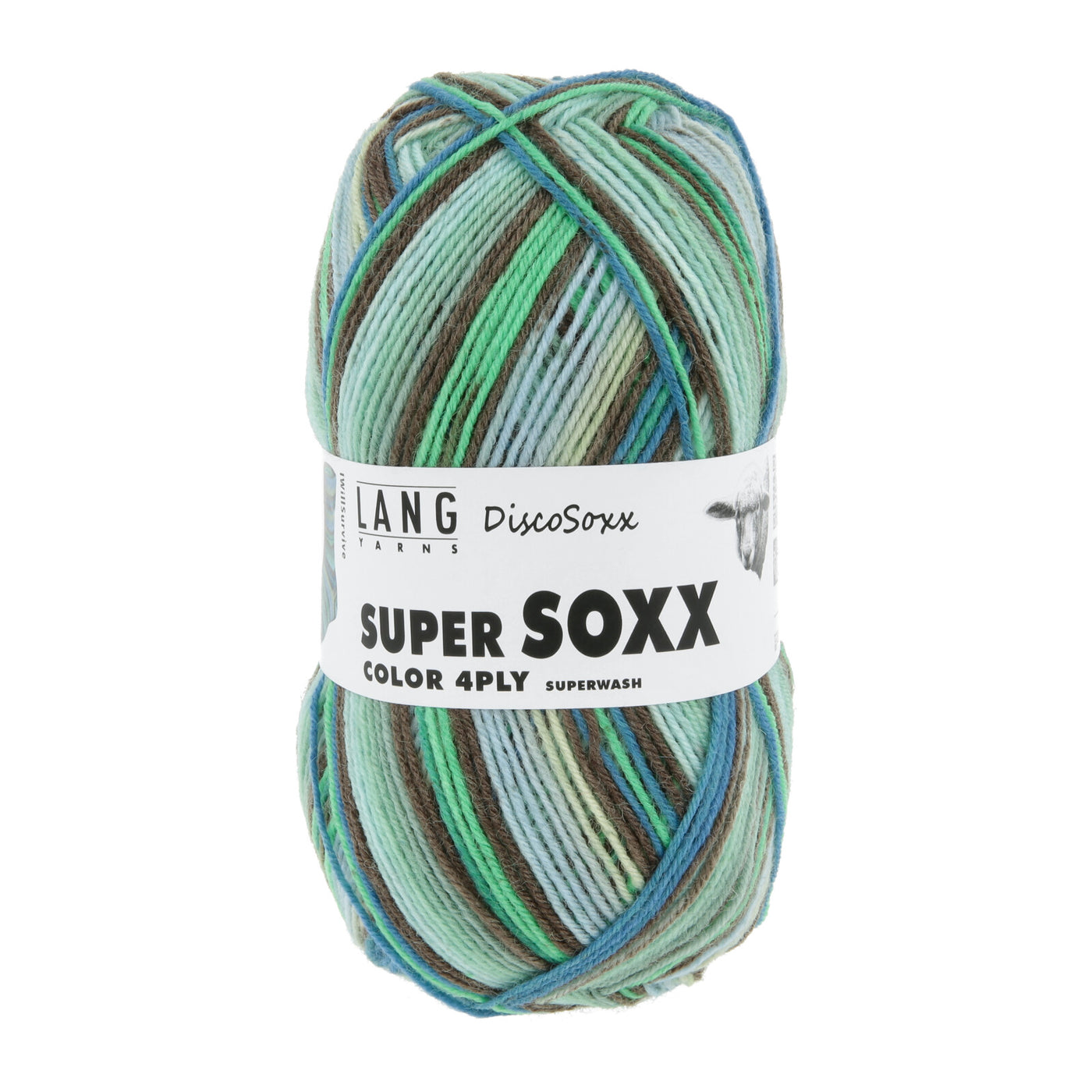Lang Super Soxx Disco Soxx Fingering Wool Nylon Blend Knitting Yarn