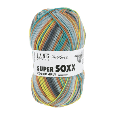 Lang Super Soxx Disco Soxx Fingering Wool Nylon Blend Knitting Yarn