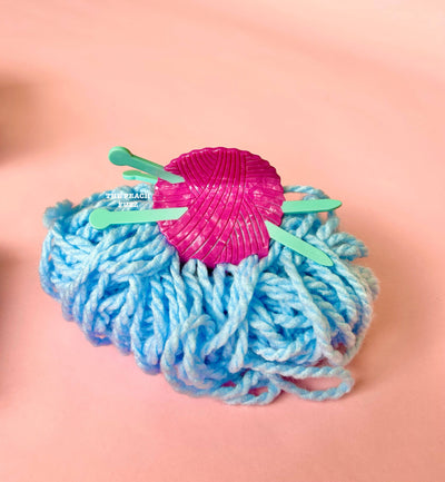 The Peach Fuzz Yarn Crafts Knitting Needles Hair Claw