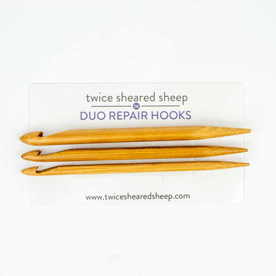 Twice Sheared Sheep Duo Wooden Repair Hooks Set of 3