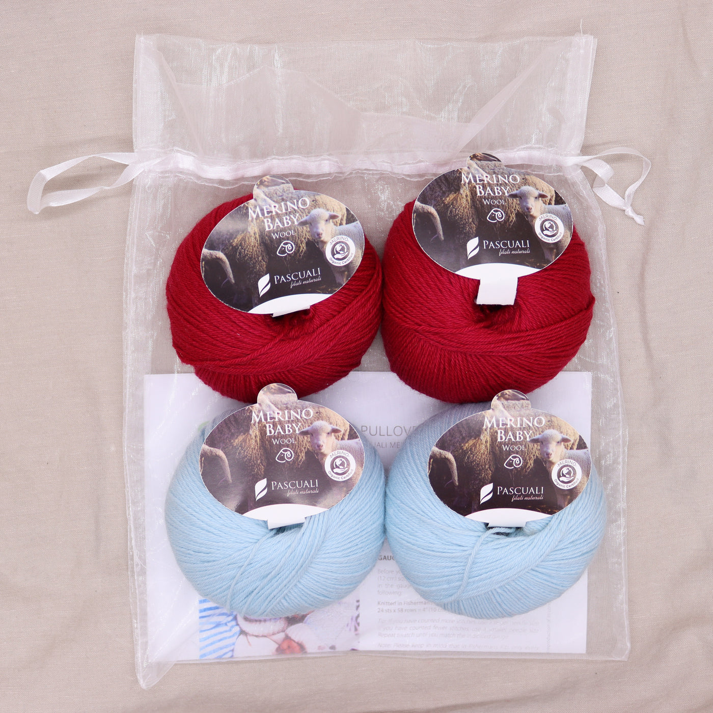 Pascuali Pepito Pullover Merino Baby Sweater Kit