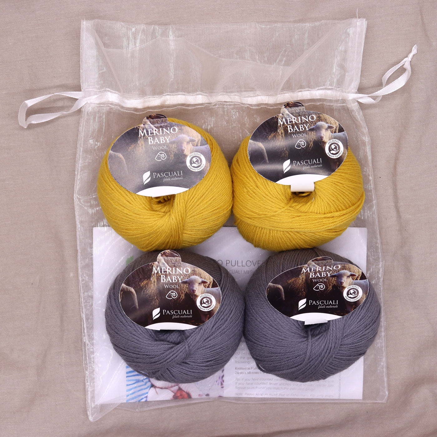 Pascuali Pepito Pullover Merino Baby Sweater Kit