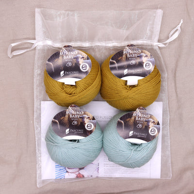 Pascuali Pepito Pullover Merino Baby Sweater Kit