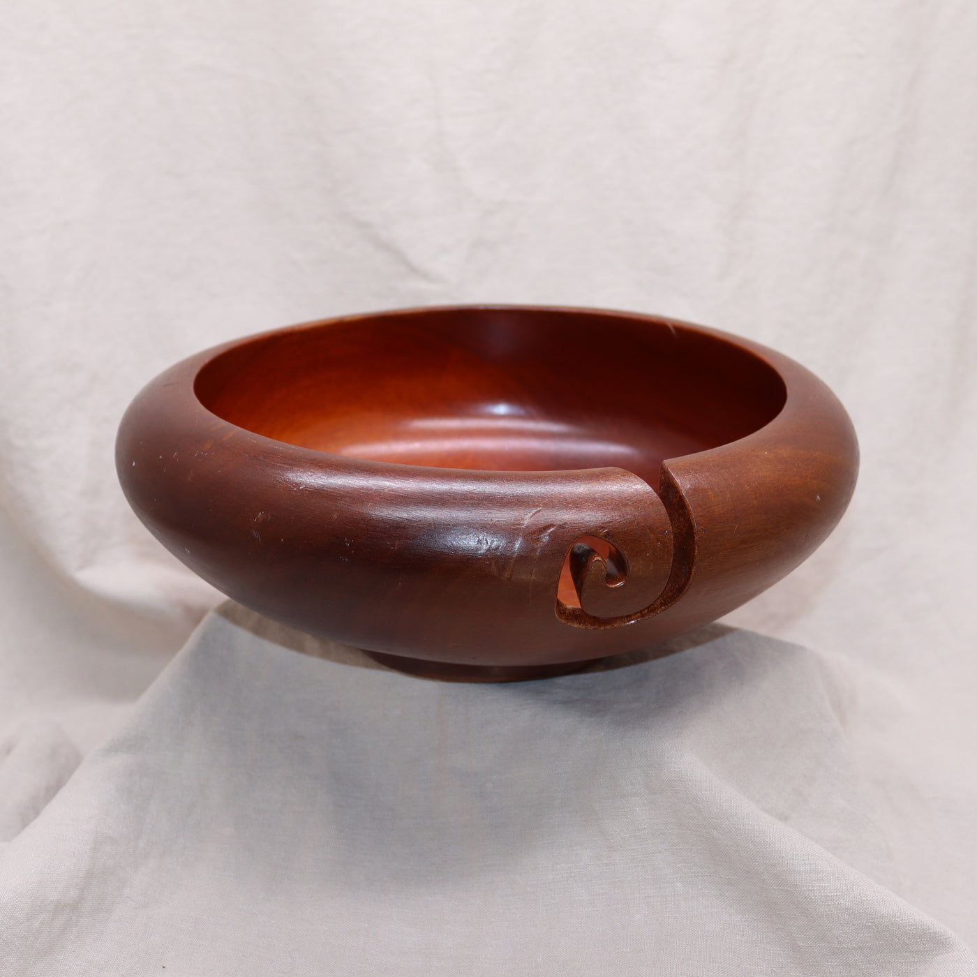 Dean Hood Wood Yarn Bowl