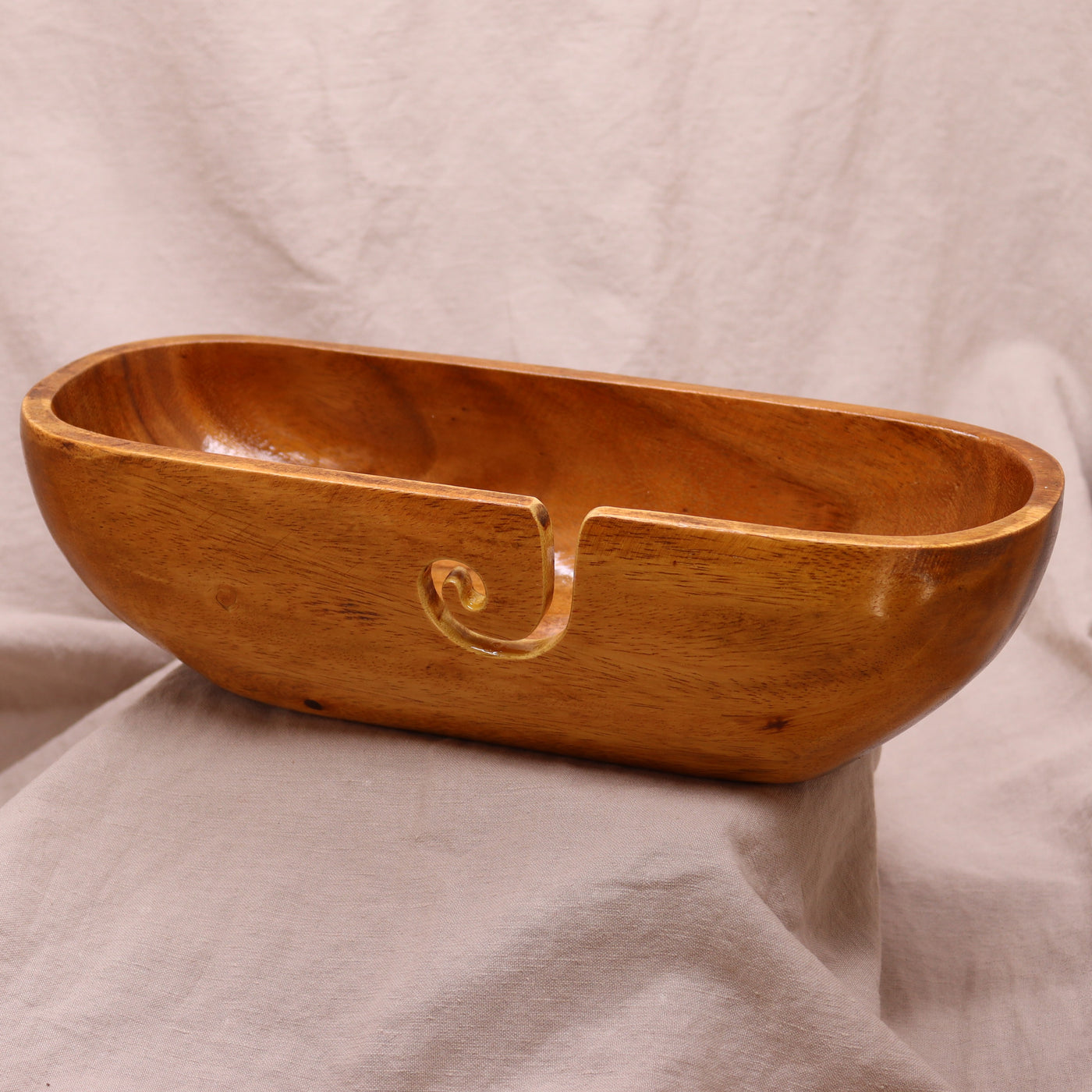 Dean Hood Wood Yarn Bowl