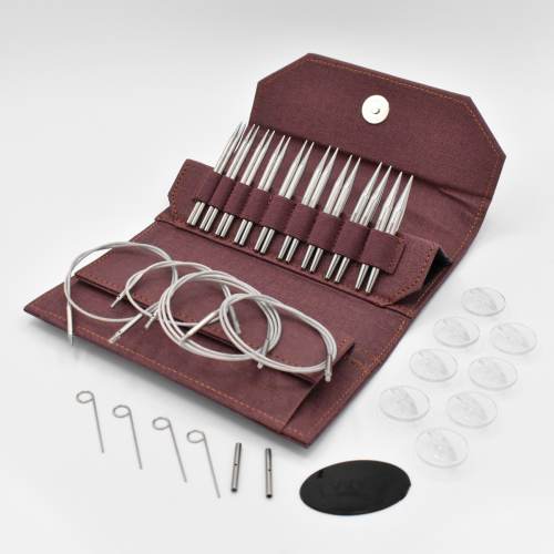Lykke Flight 3.5" Stainless Steel Interchangeable Knitting Needle Set