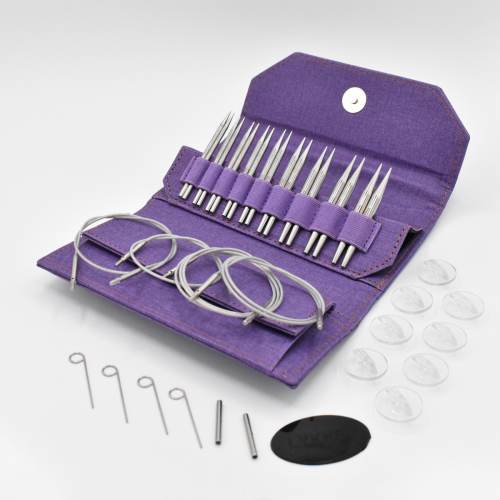 Lykke Flight 3.5" Stainless Steel Interchangeable Knitting Needle Set