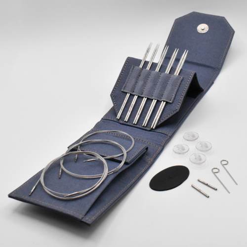 Lykke Flight 5" Stainless Steel Interchangeable Knitting Needle Set