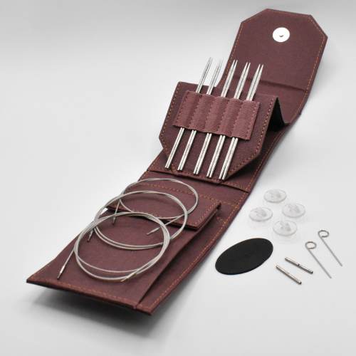 Lykke Flight 5" Stainless Steel Interchangeable Knitting Needle Set