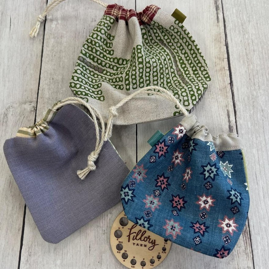 Sandy Shin Fabric Baskets and Drawstring Pouches