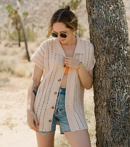 Boxy Button Up Crochet-A-Long