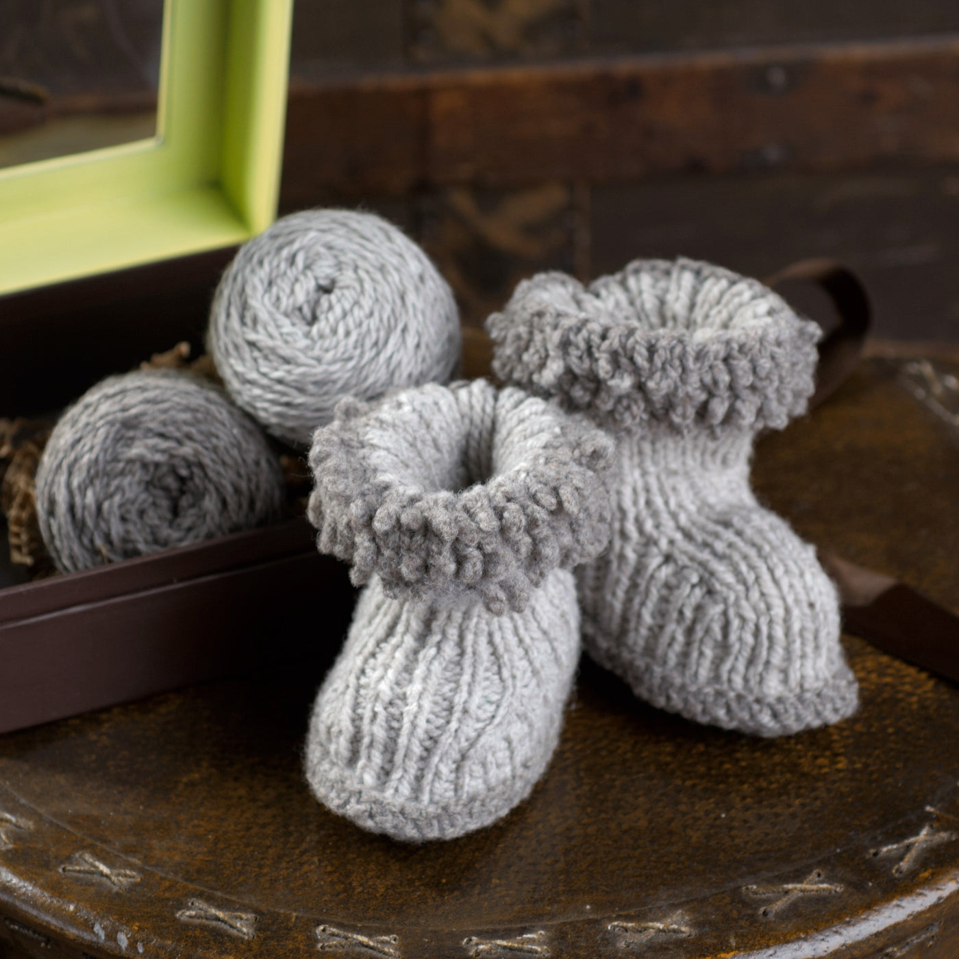Appalachian Baby Design Hello Baby Wool Boots Knitting Kit