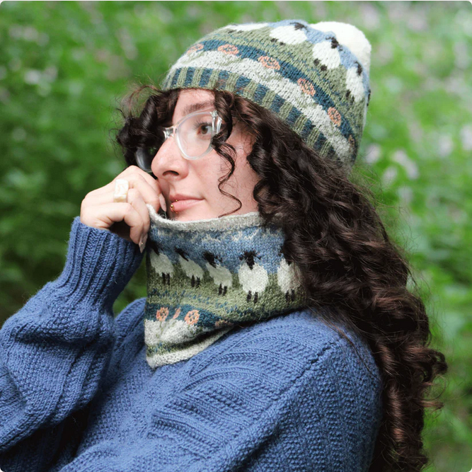 Baa Ram Ewe Lonk Hat and Snood Knitting Kit