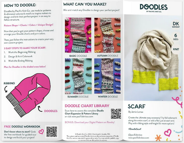 Pacific Knit Co. Base Doodle Scarf Brochure