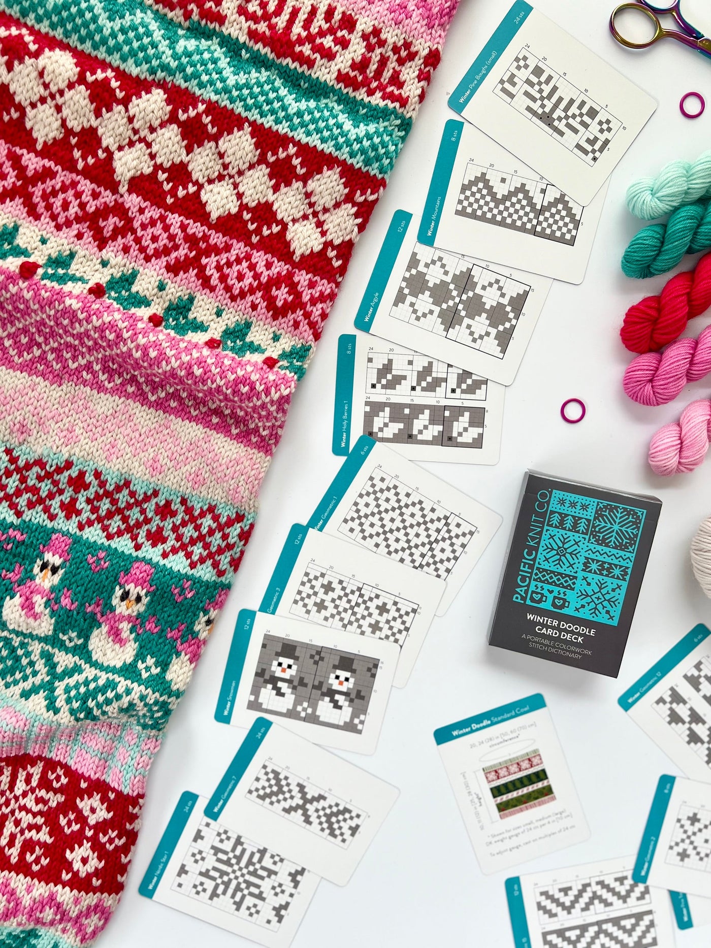 Pacific Knit Co. Winter Doodle Card Deck