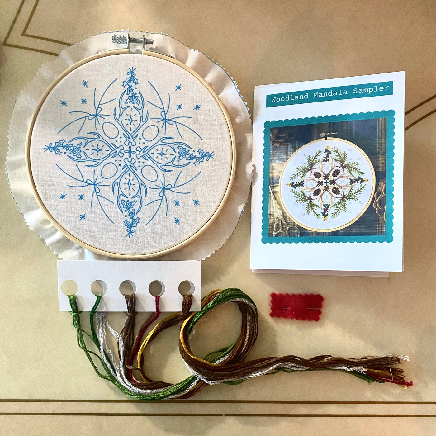 Stitches by Tiff Woodland Mandala Sampler Craft DIY Embroidery Kit