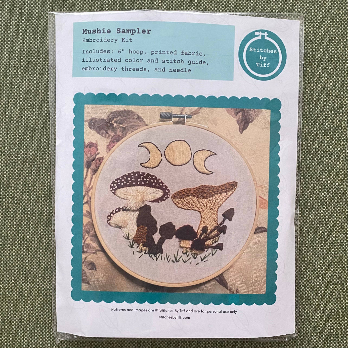 Stitches by Tiff Mushie Sampler Craft DIY Embroidery Kit