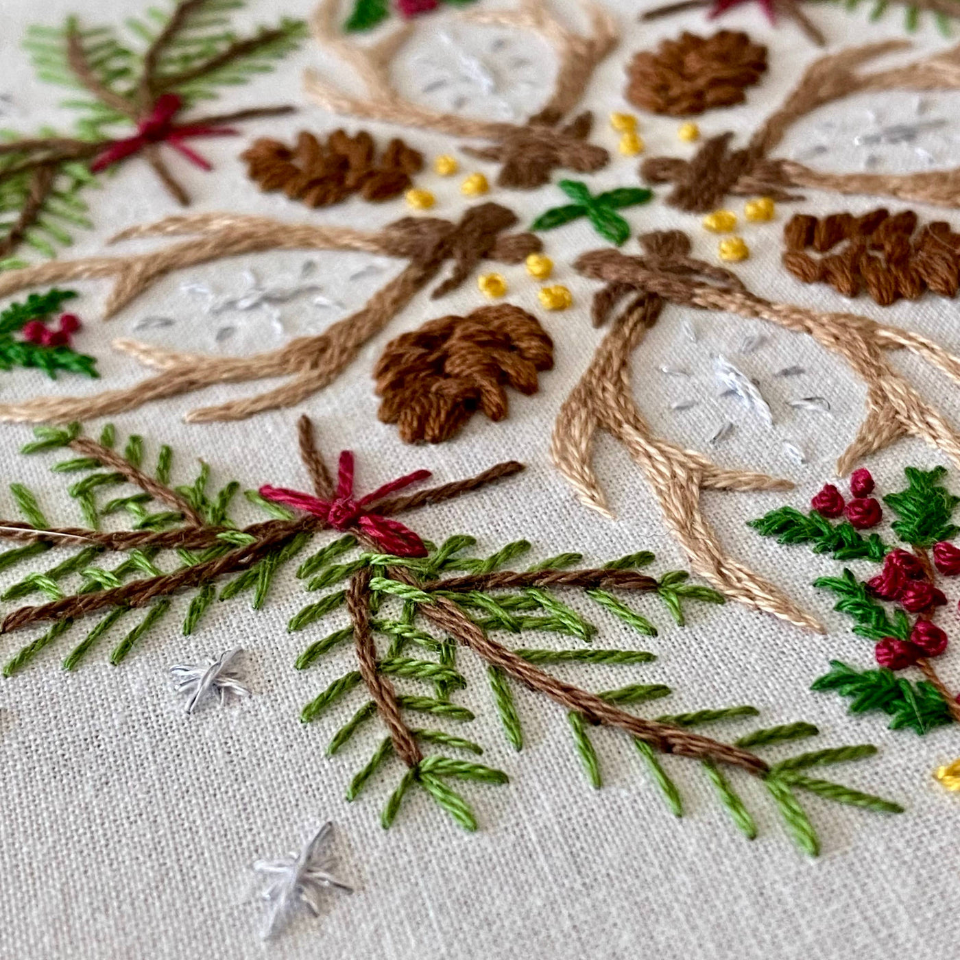 Stitches by Tiff Woodland Mandala Sampler Craft DIY Embroidery Kit