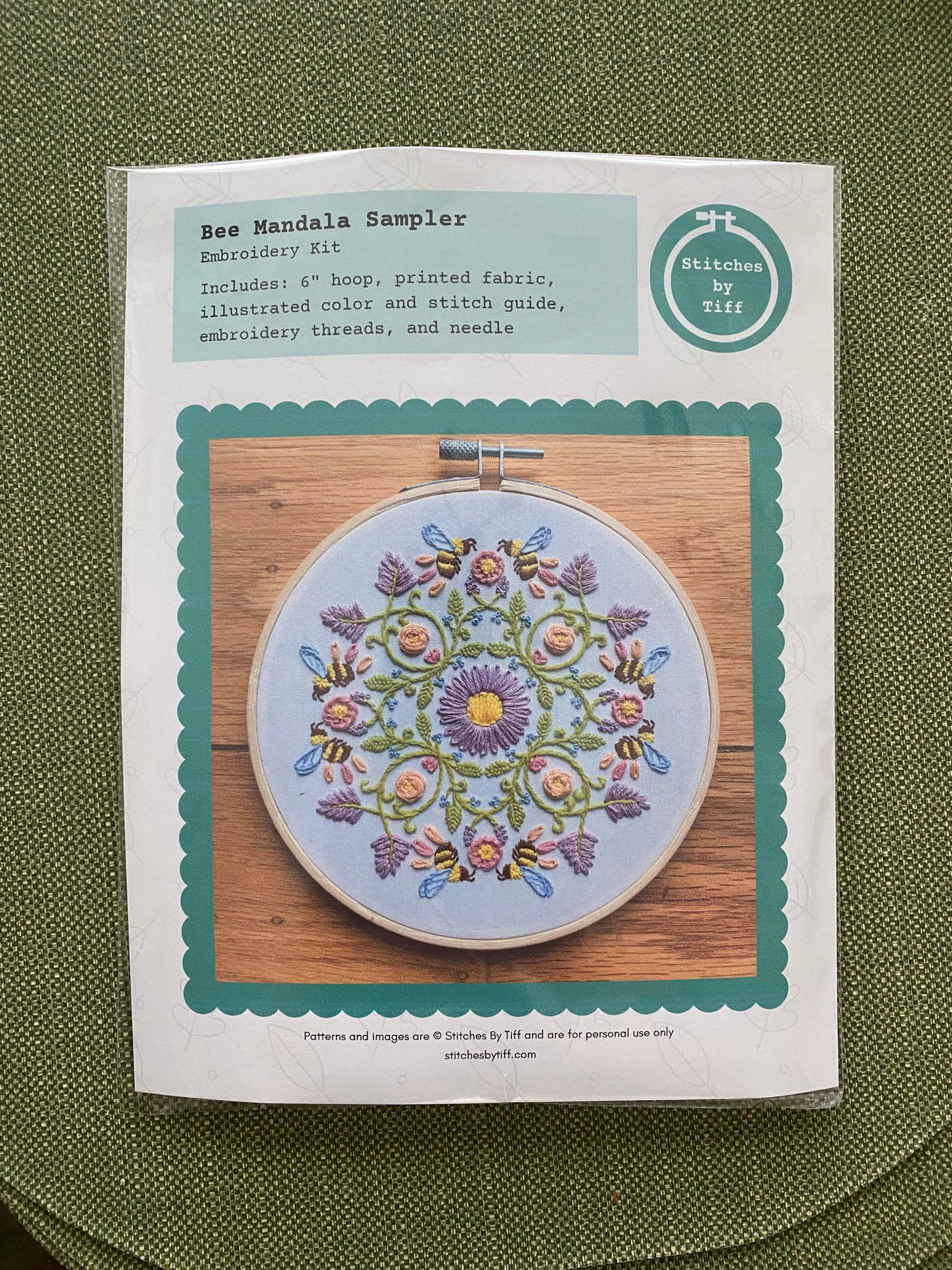 Stitches by Tiff Bee Mandala Sampler Craft DIY Embroidery Kit