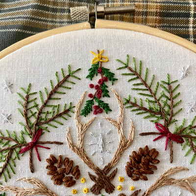 Stitches by Tiff Woodland Mandala Sampler Craft DIY Embroidery Kit