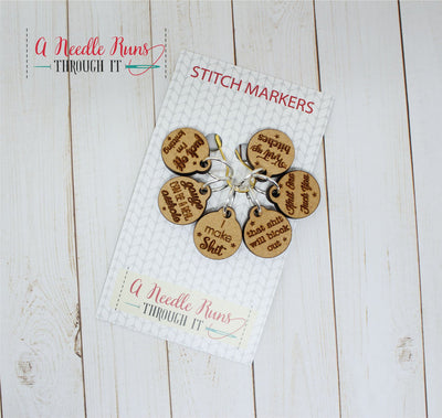 A Needle Runs Through It Stitch Markers