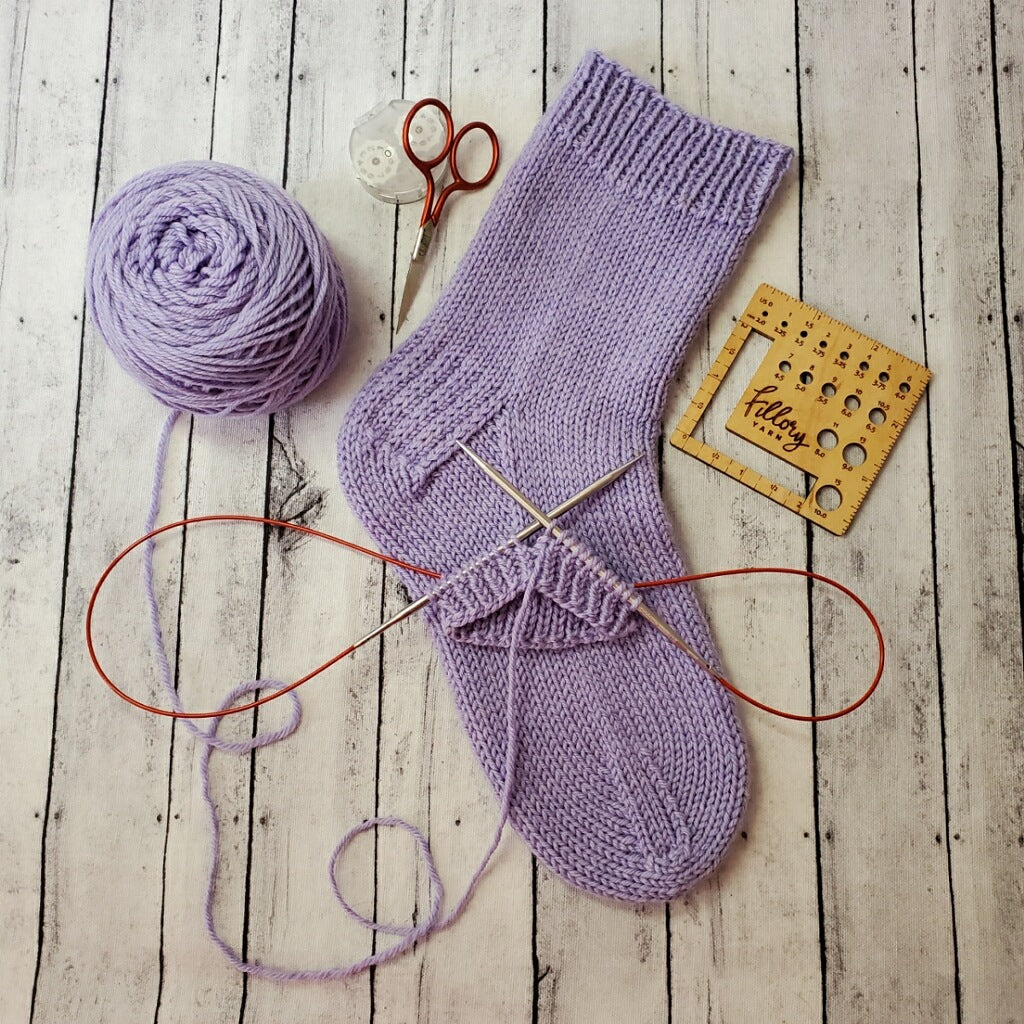 Sock it to me! (My first sock/Magic Loop method) 4 sessions