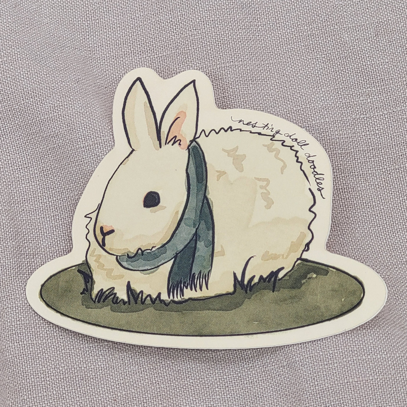 Nestingdoll Doodles Fiber Friends Vinyl Sticker