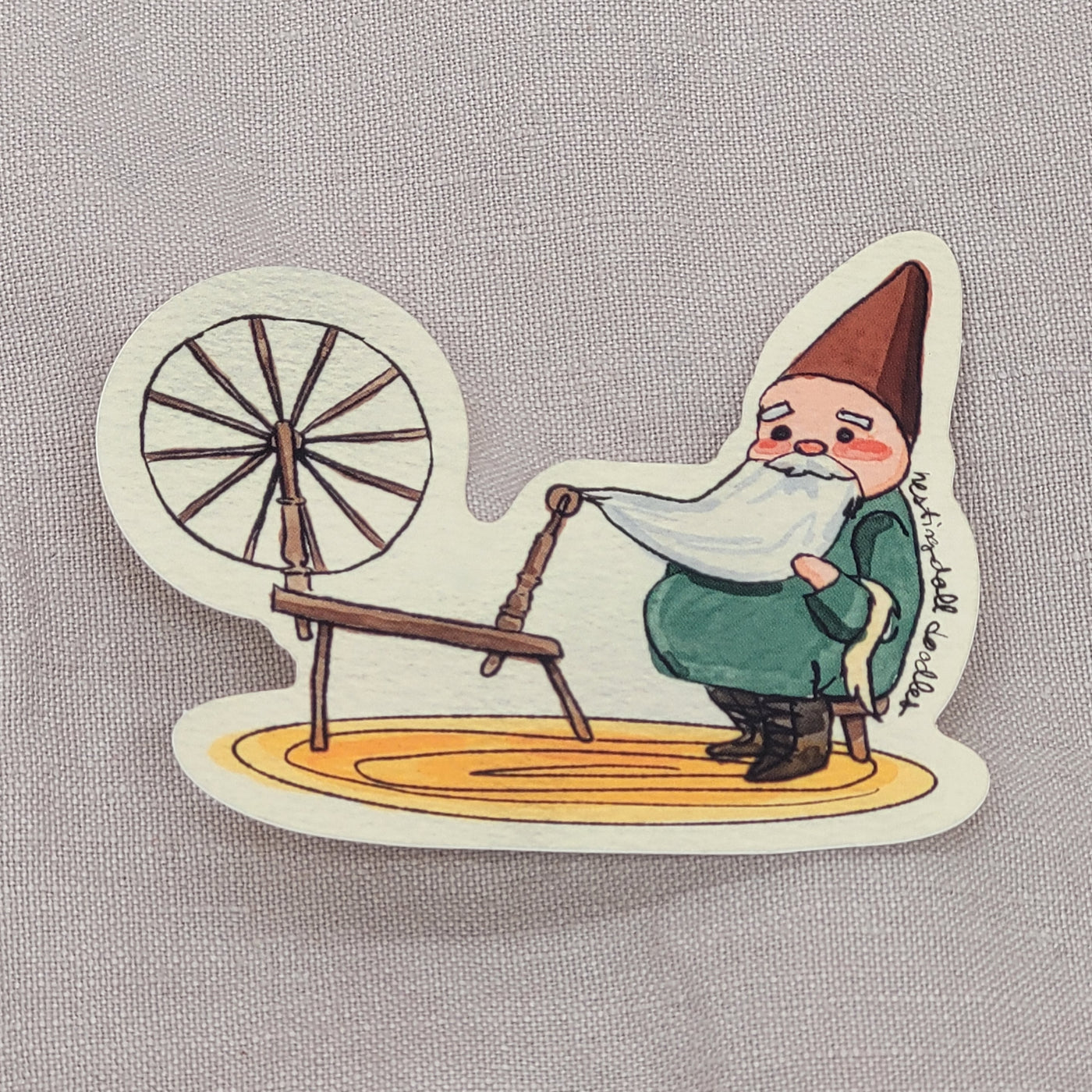 Nestingdoll Doodles Crafty Gnomes Vinyl Sticker