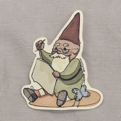 Nestingdoll Doodles Crafty Gnomes Vinyl Sticker