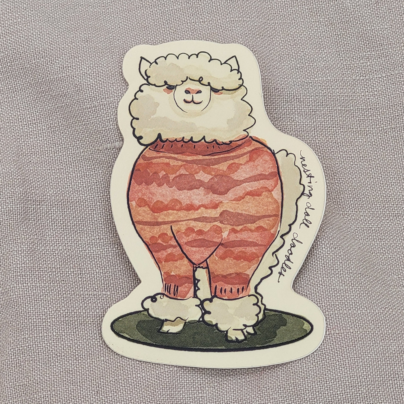 Nestingdoll Doodles Fiber Friends Vinyl Sticker