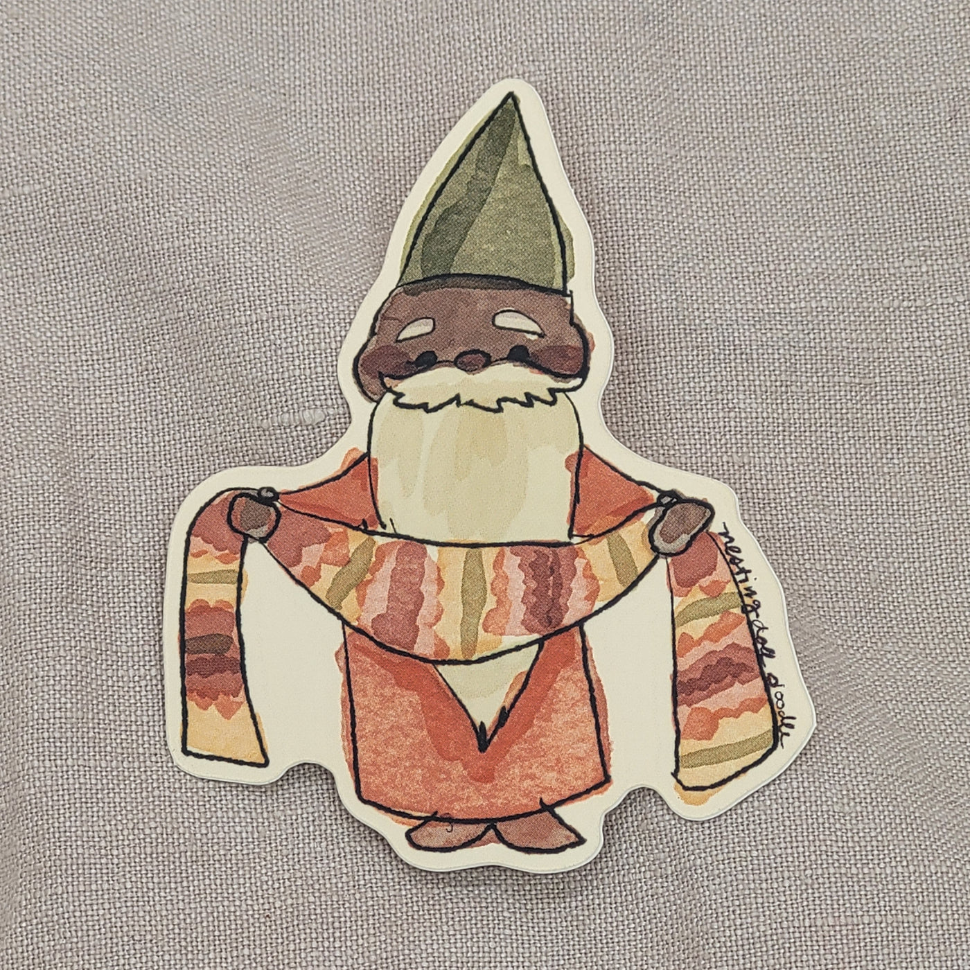 Nestingdoll Doodles Crafty Gnomes Vinyl Sticker