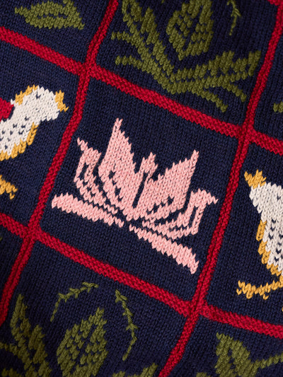 West Yorkshire Spinner Morris DK Strawberry Thief Blanket Kit