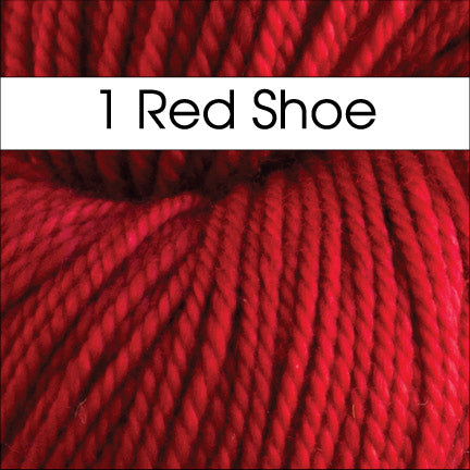 Anzula Squishy Yarn in Red Shoe - Fillory Yarn