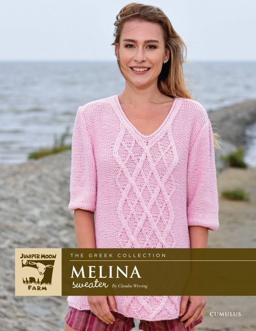 Juniper Moon Farm Cumulus Melina Sweater | Knitting Pattern