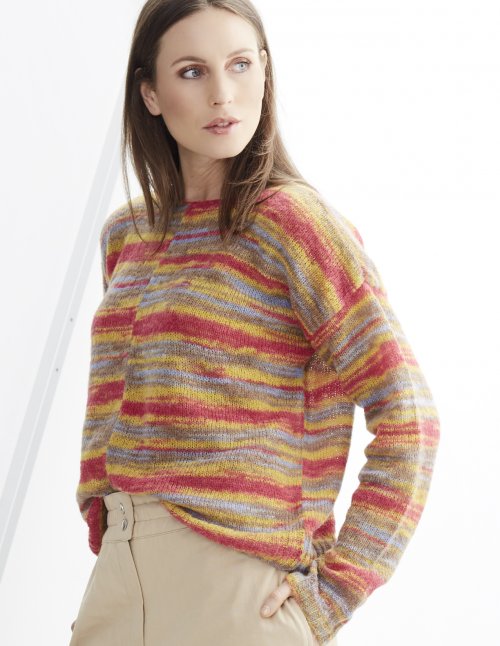 Gedifra Soffio Color G0620 MARCELLA Striped Sweater