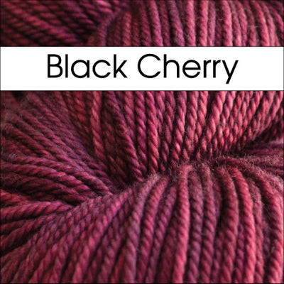 Anzula Squishy Yarn in Black Berry - Fillory Yarn