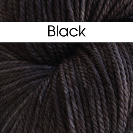 Anzula Squishy Yarn in black - Fillory Yarn